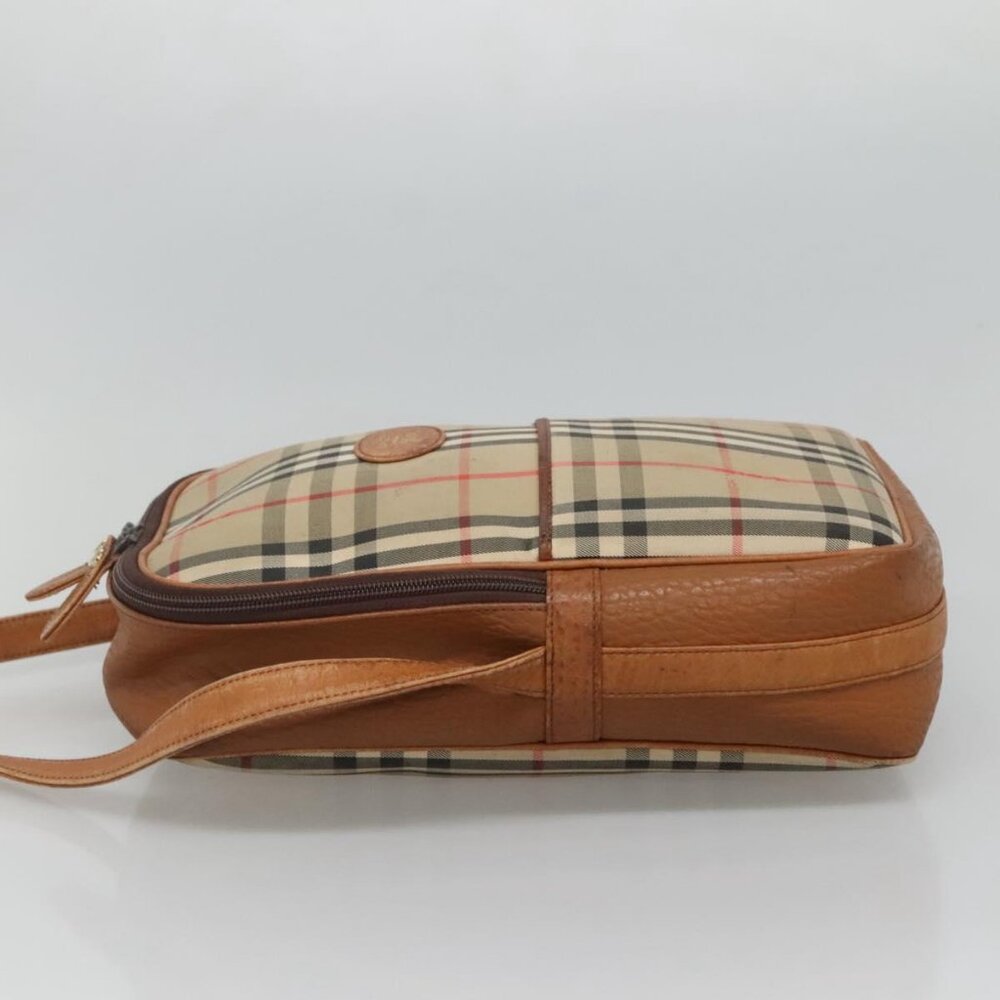 Burberrys Nova Check Blue Label Shoulder Bag Canvas Beige Auth - Picture 5 of 16